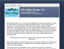 Tablet Screenshot of blueridgespringsinc.com